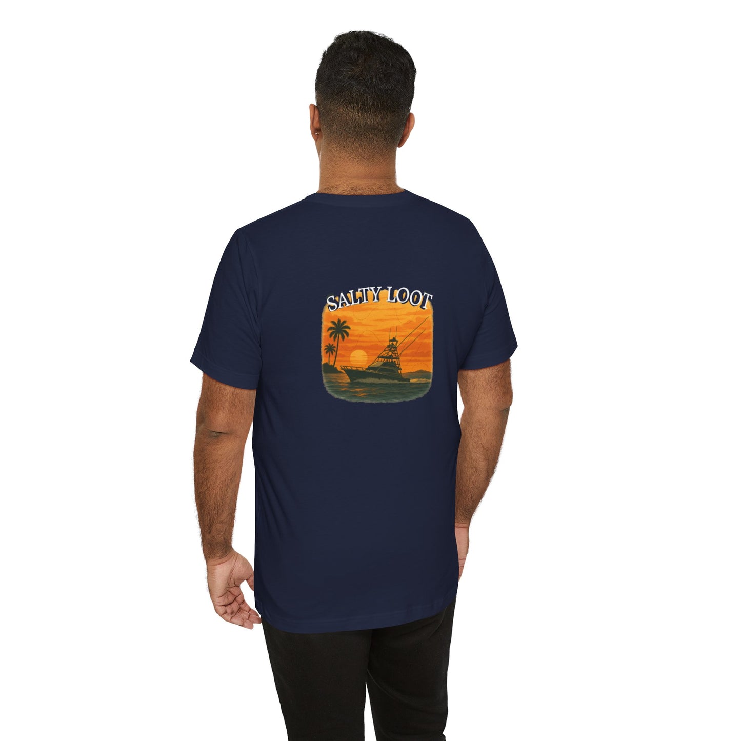 Salty Loot Unisex Short Sleeve Tee, Beach Vibes T-shirt, Summer Apparel, Vacation Style, Casual Wear, Gift for Ocean Lovers