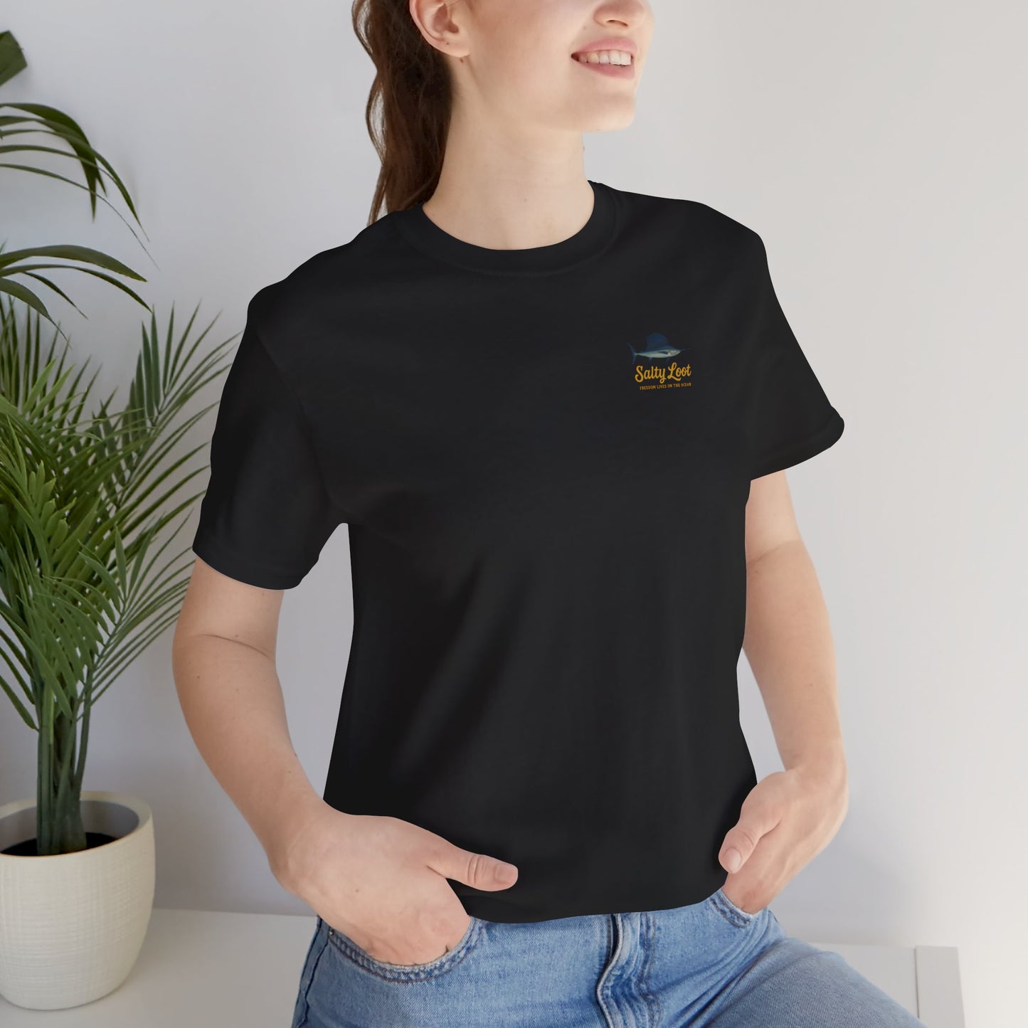 Salty Loot Fishing Adventure Tee, Cool Graphic Shirt, Unisex Summer T-Shirt, Perfect Gift for Anglers, Casual Beachwear