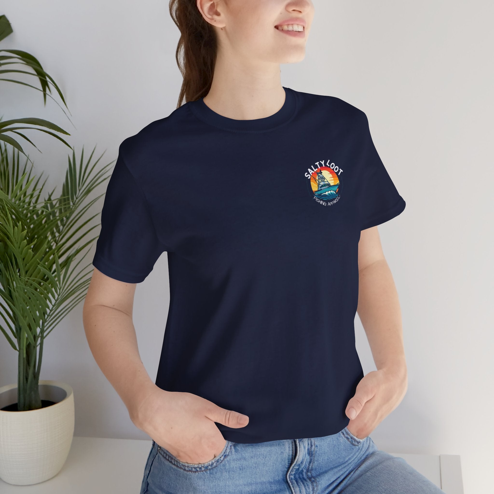 Salty Loot Unisex Short Sleeve Tee, Beach Vibes T-shirt, Summer Apparel, Vacation Style, Casual Wear, Gift for Ocean Lovers