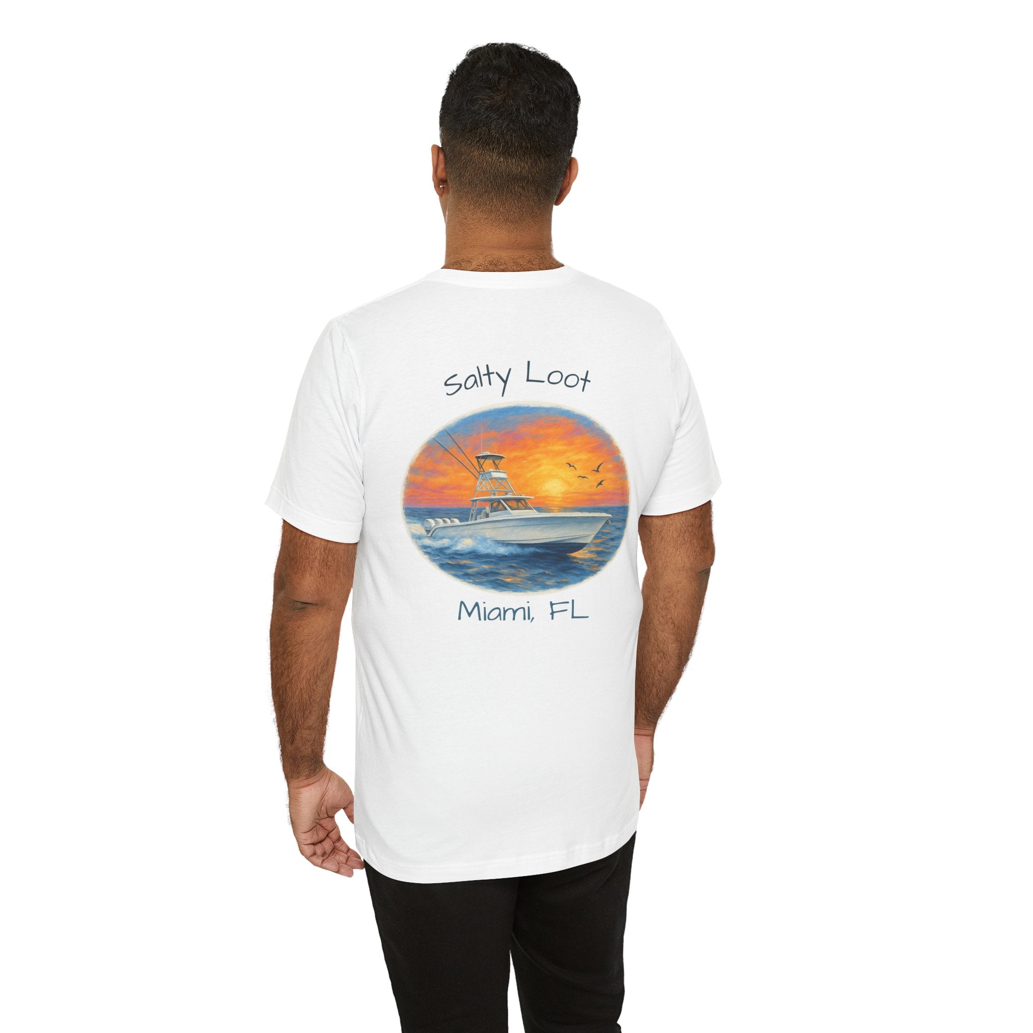 Sunset Boating Tee, Beach Lover Gift, Unisex Summer Shirt, Nautical Tee, Ocean Vibes Apparel, Vacation T-Shirt