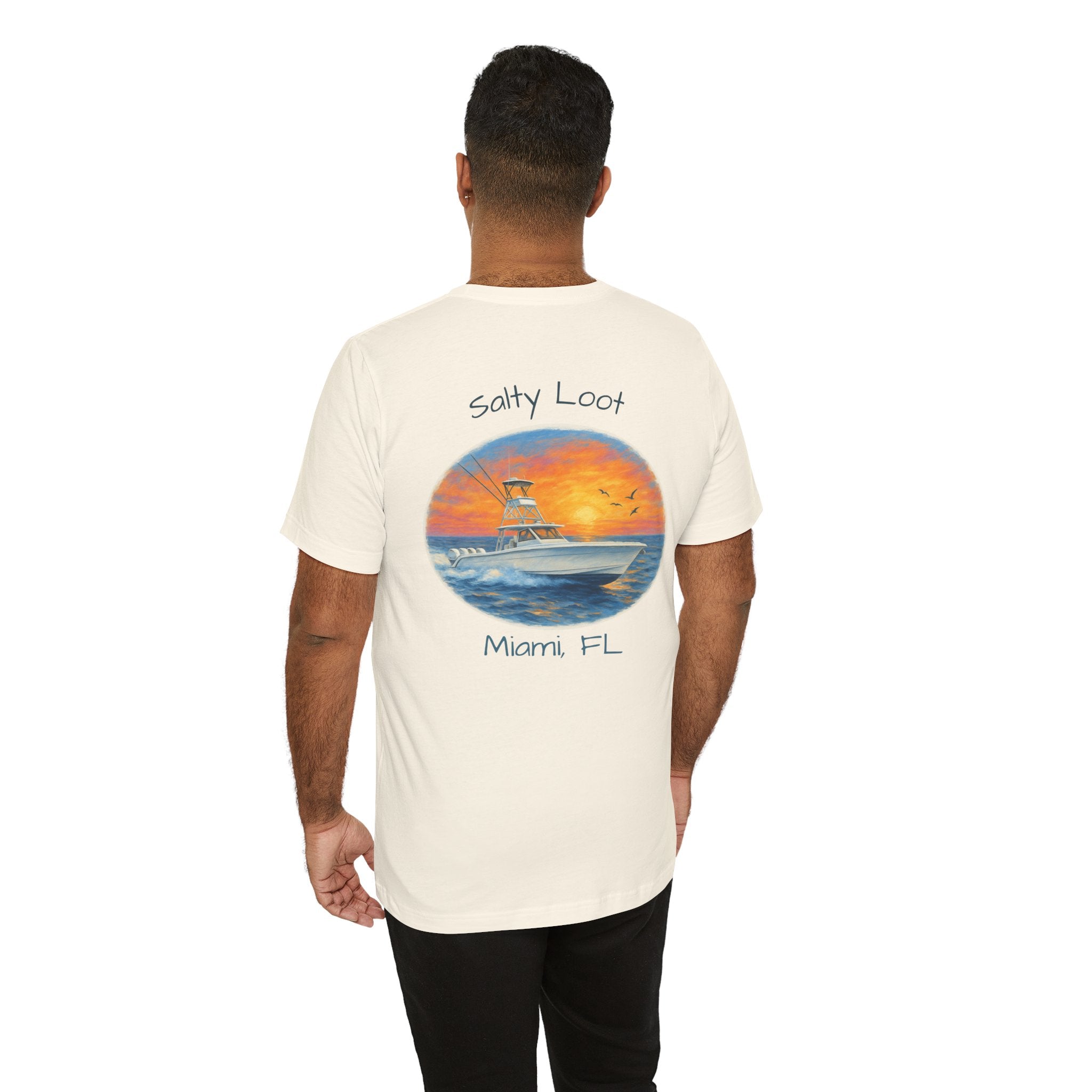 Sunset Boating Tee, Beach Lover Gift, Unisex Summer Shirt, Nautical Tee, Ocean Vibes Apparel, Vacation T-Shirt